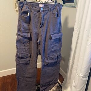 Women's Cargo Pants in Slate
